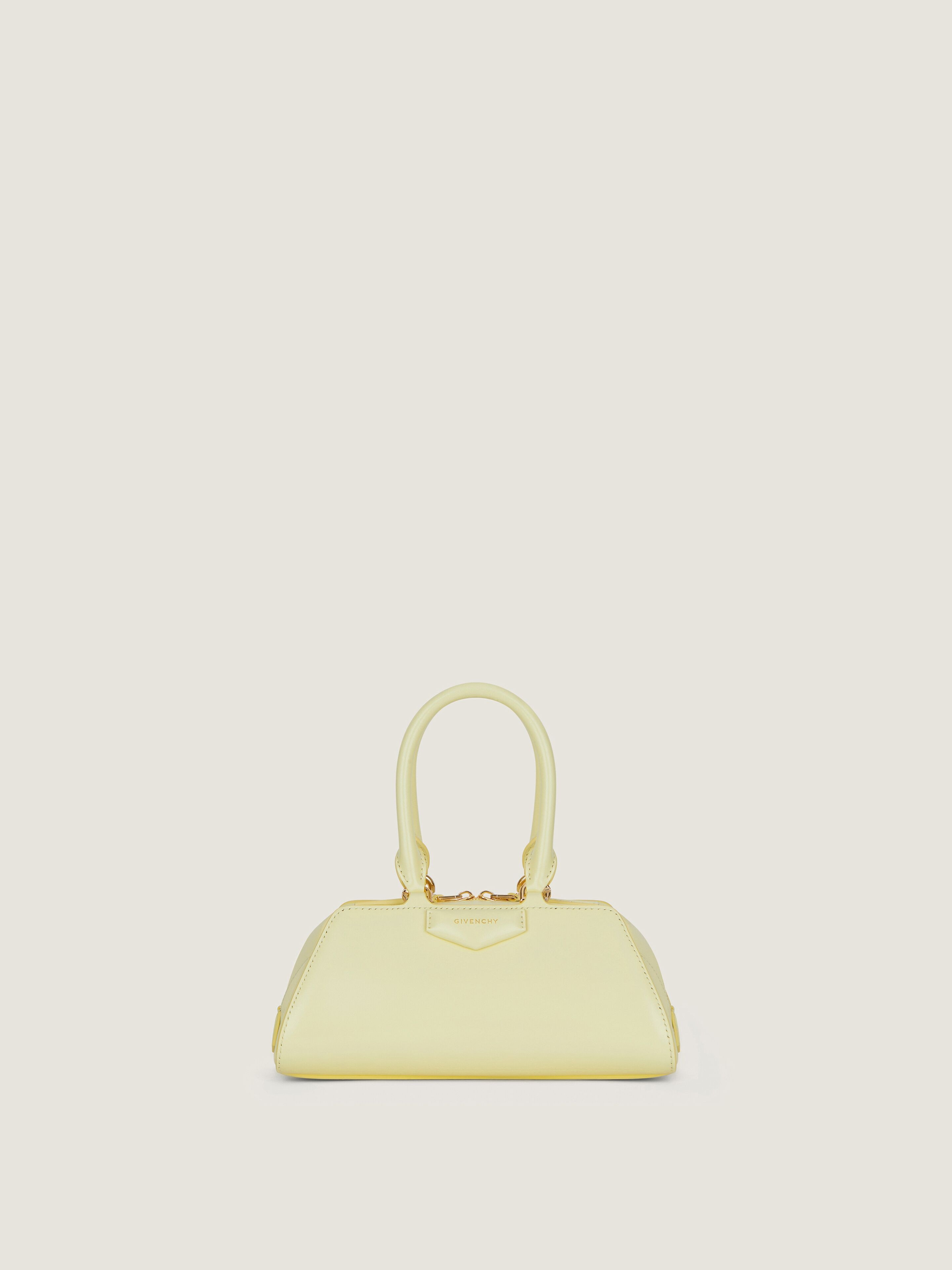 Mini Antigona East-West bag in Box leather